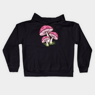 Cute Pink Toadstools! Kids Hoodie